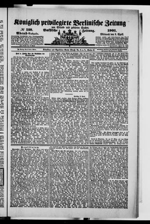 Königlich privilegirte Berlinische Zeitung von Staats- und gelehrten Sachen on Apr 3, 1901