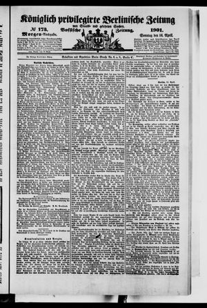 Königlich privilegirte Berlinische Zeitung von Staats- und gelehrten Sachen vom 14.04.1901