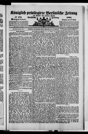 Königlich privilegirte Berlinische Zeitung von Staats- und gelehrten Sachen vom 16.04.1901