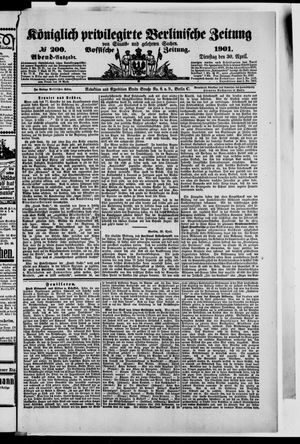 Königlich privilegirte Berlinische Zeitung von Staats- und gelehrten Sachen vom 30.04.1901