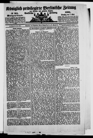 Königlich privilegirte Berlinische Zeitung von Staats- und gelehrten Sachen vom 07.05.1901