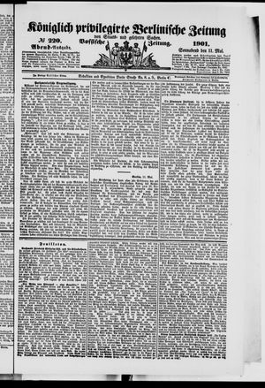 Königlich privilegirte Berlinische Zeitung von Staats- und gelehrten Sachen vom 11.05.1901