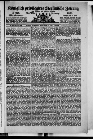 Königlich privilegirte Berlinische Zeitung von Staats- und gelehrten Sachen on May 14, 1901