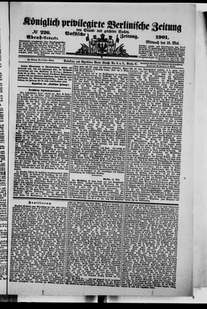 Königlich privilegirte Berlinische Zeitung von Staats- und gelehrten Sachen vom 15.05.1901