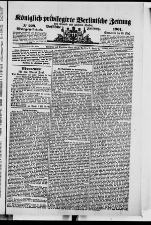 Königlich privilegirte Berlinische Zeitung von Staats- und gelehrten Sachen vom 18.05.1901
