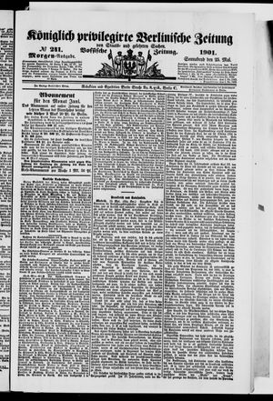 Königlich privilegirte Berlinische Zeitung von Staats- und gelehrten Sachen vom 25.05.1901