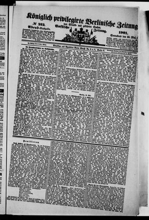 Königlich privilegirte Berlinische Zeitung von Staats- und gelehrten Sachen vom 25.05.1901