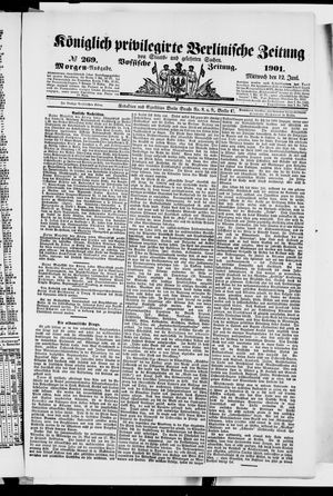 Königlich privilegirte Berlinische Zeitung von Staats- und gelehrten Sachen vom 12.06.1901