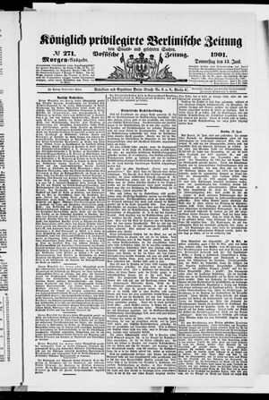 Königlich privilegirte Berlinische Zeitung von Staats- und gelehrten Sachen vom 13.06.1901