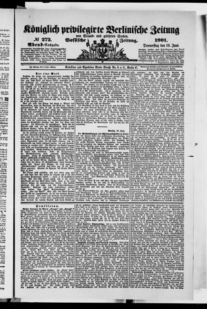 Königlich privilegirte Berlinische Zeitung von Staats- und gelehrten Sachen vom 13.06.1901