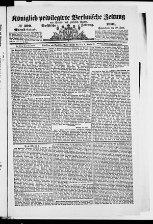 Königlich privilegirte Berlinische Zeitung von Staats- und gelehrten Sachen vom 29.06.1901