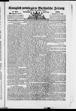 Königlich privilegirte Berlinische Zeitung von Staats- und gelehrten Sachen vom 10.07.1901