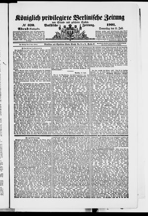 Königlich privilegirte Berlinische Zeitung von Staats- und gelehrten Sachen vom 11.07.1901