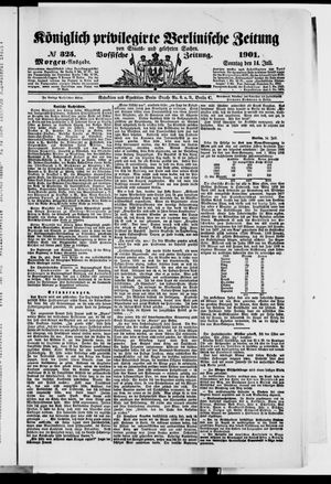 Königlich privilegirte Berlinische Zeitung von Staats- und gelehrten Sachen vom 14.07.1901