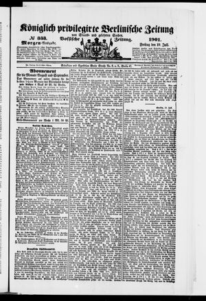 Königlich privilegirte Berlinische Zeitung von Staats- und gelehrten Sachen vom 19.07.1901