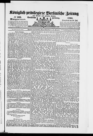 Königlich privilegirte Berlinische Zeitung von Staats- und gelehrten Sachen vom 20.07.1901