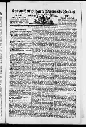 Königlich privilegirte Berlinische Zeitung von Staats- und gelehrten Sachen vom 24.07.1901