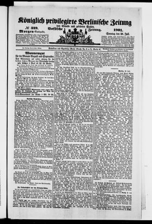 Königlich privilegirte Berlinische Zeitung von Staats- und gelehrten Sachen vom 28.07.1901