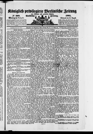 Königlich privilegirte Berlinische Zeitung von Staats- und gelehrten Sachen vom 21.08.1901