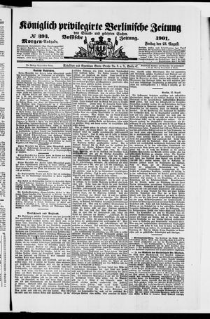 Königlich privilegirte Berlinische Zeitung von Staats- und gelehrten Sachen vom 23.08.1901