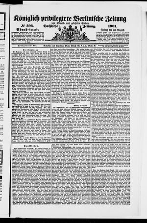 Königlich privilegirte Berlinische Zeitung von Staats- und gelehrten Sachen vom 23.08.1901