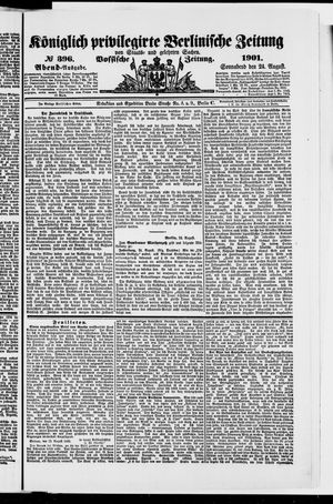 Königlich privilegirte Berlinische Zeitung von Staats- und gelehrten Sachen vom 24.08.1901