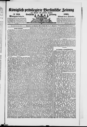 Königlich privilegirte Berlinische Zeitung von Staats- und gelehrten Sachen vom 04.09.1901