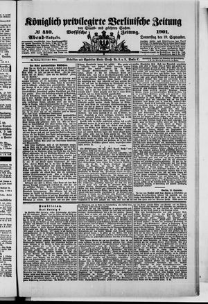 Königlich privilegirte Berlinische Zeitung von Staats- und gelehrten Sachen vom 19.09.1901