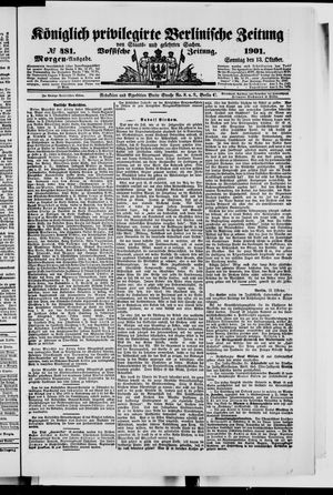 Königlich privilegirte Berlinische Zeitung von Staats- und gelehrten Sachen vom 13.10.1901