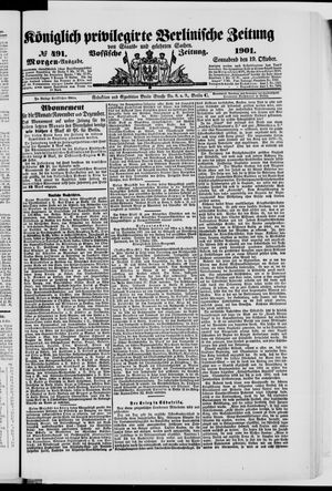 Königlich privilegirte Berlinische Zeitung von Staats- und gelehrten Sachen vom 19.10.1901