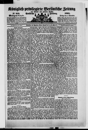Königlich privilegirte Berlinische Zeitung von Staats- und gelehrten Sachen vom 01.11.1901
