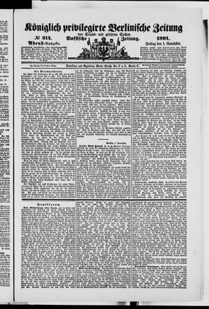 Königlich privilegirte Berlinische Zeitung von Staats- und gelehrten Sachen vom 01.11.1901