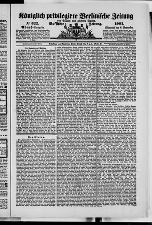 Königlich privilegirte Berlinische Zeitung von Staats- und gelehrten Sachen vom 06.11.1901