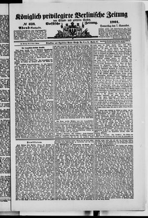 Königlich privilegirte Berlinische Zeitung von Staats- und gelehrten Sachen vom 07.11.1901