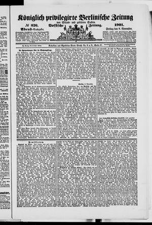 Königlich privilegirte Berlinische Zeitung von Staats- und gelehrten Sachen vom 08.11.1901
