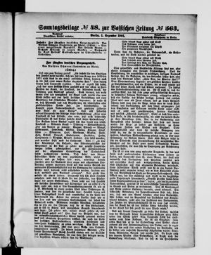 Königlich privilegirte Berlinische Zeitung von Staats- und gelehrten Sachen vom 01.12.1901