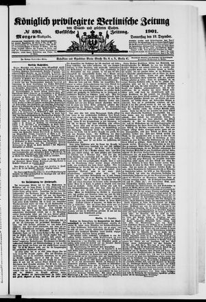 Königlich privilegirte Berlinische Zeitung von Staats- und gelehrten Sachen vom 19.12.1901