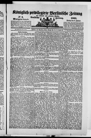 Königlich privilegirte Berlinische Zeitung von Staats- und gelehrten Sachen vom 03.01.1902