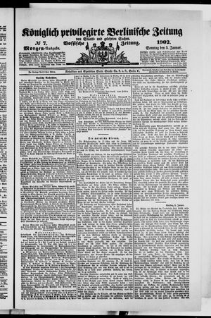 Königlich privilegirte Berlinische Zeitung von Staats- und gelehrten Sachen vom 05.01.1902