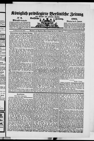 Königlich privilegirte Berlinische Zeitung von Staats- und gelehrten Sachen vom 06.01.1902