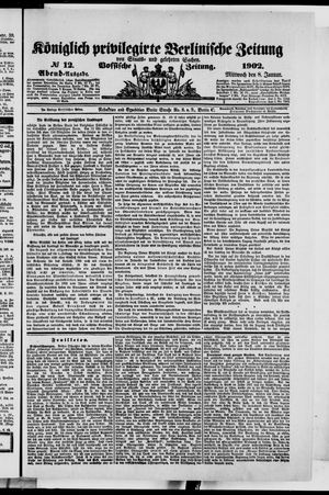 Königlich privilegirte Berlinische Zeitung von Staats- und gelehrten Sachen vom 08.01.1902