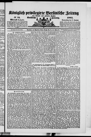 Königlich privilegirte Berlinische Zeitung von Staats- und gelehrten Sachen on Jan 9, 1902