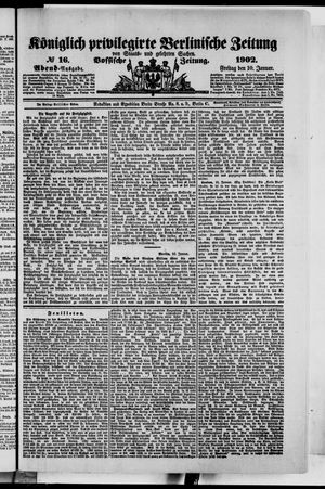 Königlich privilegirte Berlinische Zeitung von Staats- und gelehrten Sachen vom 10.01.1902