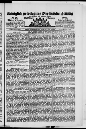 Königlich privilegirte Berlinische Zeitung von Staats- und gelehrten Sachen vom 17.01.1902