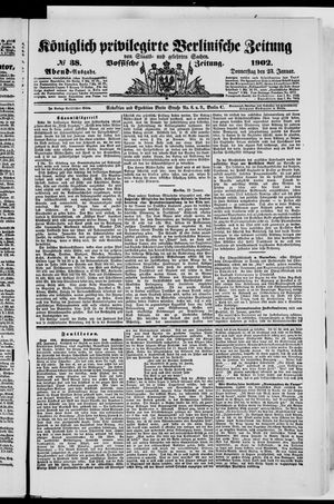 Königlich privilegirte Berlinische Zeitung von Staats- und gelehrten Sachen vom 23.01.1902