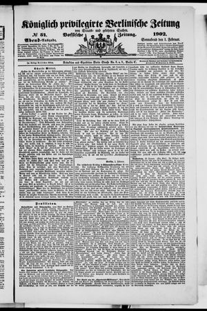 Königlich privilegirte Berlinische Zeitung von Staats- und gelehrten Sachen on Feb 1, 1902