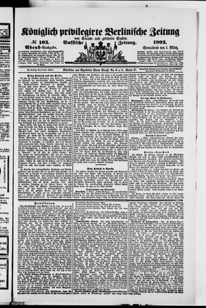 Königlich privilegirte Berlinische Zeitung von Staats- und gelehrten Sachen on Mar 1, 1902