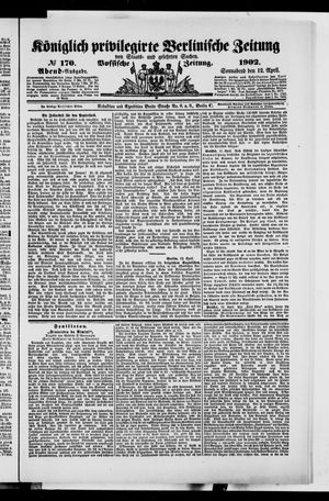 Königlich privilegirte Berlinische Zeitung von Staats- und gelehrten Sachen vom 12.04.1902