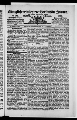 Königlich privilegirte Berlinische Zeitung von Staats- und gelehrten Sachen vom 29.04.1902