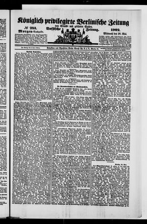 Königlich privilegirte Berlinische Zeitung von Staats- und gelehrten Sachen vom 28.05.1902